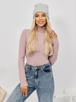 Шапка бини вязаная двойная без отворота