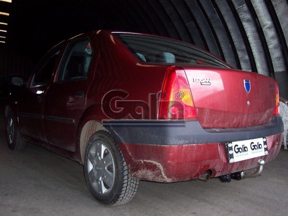 Фаркоп оцинкованный Galia D033A для Renault Logan седан 2005-2014(паспорт и сертификат в комплекте)(без электрики)