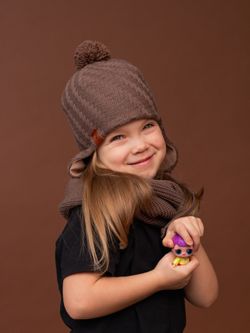 Шапка весенняя/осенняя вязаная КОДИ (Мускат)