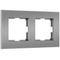 Рамка Werkel Slab на 2 поста серебро матовый W0022965 4690389193415