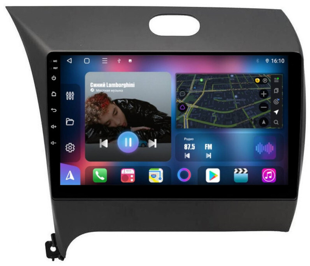 Магнитола для KIA Cerato 2013-2018 (YD) - FarCar BM280M на Android 13, QLED, TS10, 4Гб+32Гб, CarPlay, 4G SIM-слот