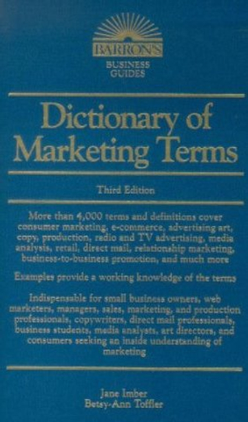 Dictionary of Marketing Terms  3e