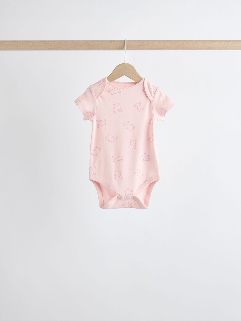 Боди с коротким рукавом для малышей Next N95-308, 5 шт., Молочный, Розовый