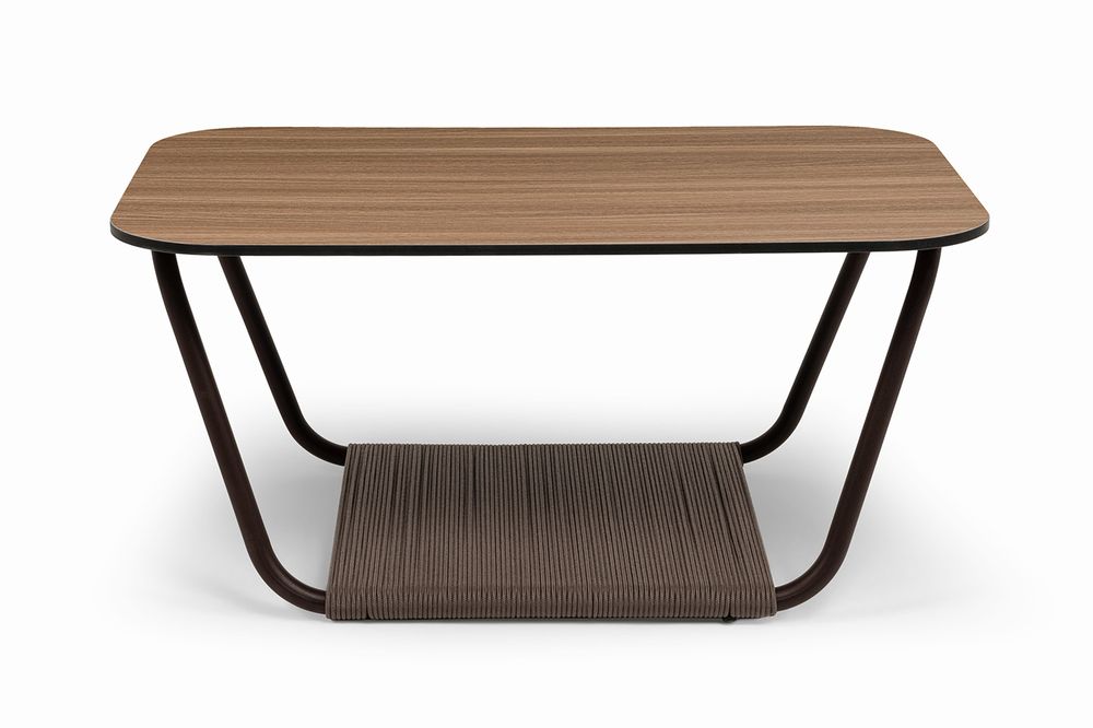 "Гранада" журнальный стол 90х60см из HPL, цвет "дуб"