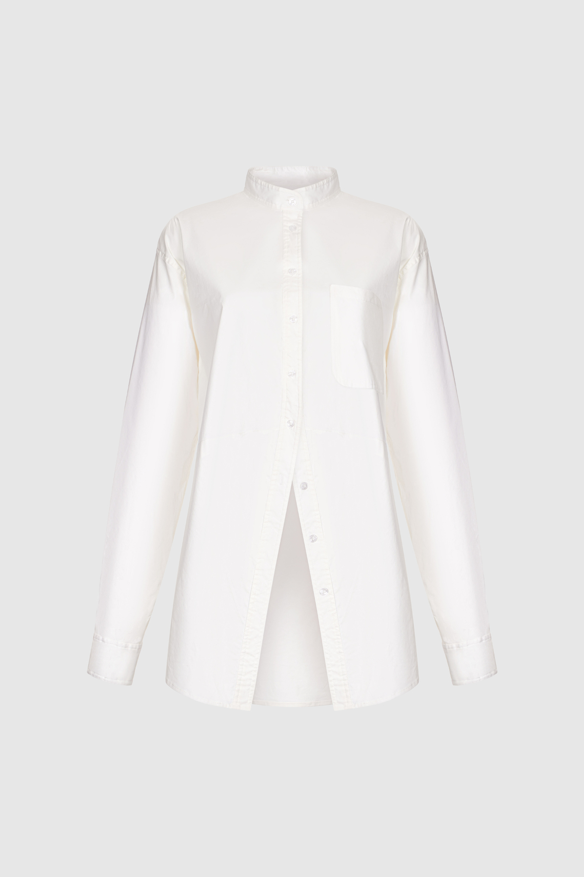 Рубашка "over" из белого хлопка