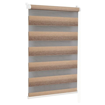 Рулонная штора День и ночь, 160хполотн 43 см, шир.крепл. 47 см, кар-ль, СРШ-01МК-4904