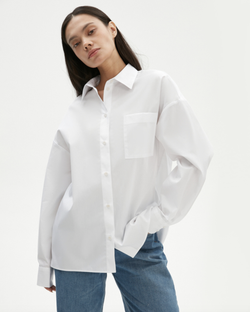 Рубашка boyfriend с карманом