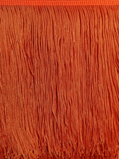 Тесьма текстиль бахрома, 15 см, оранжевый