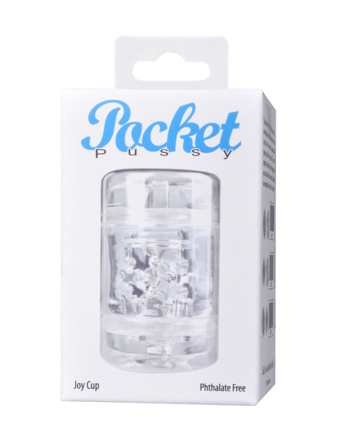 Мастурбатор Erokay Joy Cup M303 – двусторонний, прозрачный, 11,2 см