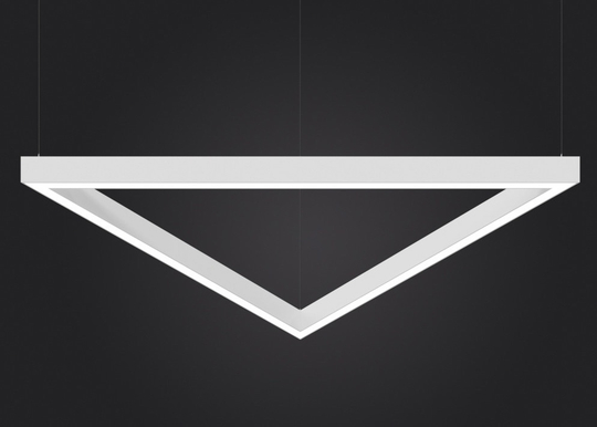 Светильник LED подвесной Треугольник LP85 TRIX (сегмент 1200мм) 92вт 4000К 1050х1050х80мм белый DIOLUM
