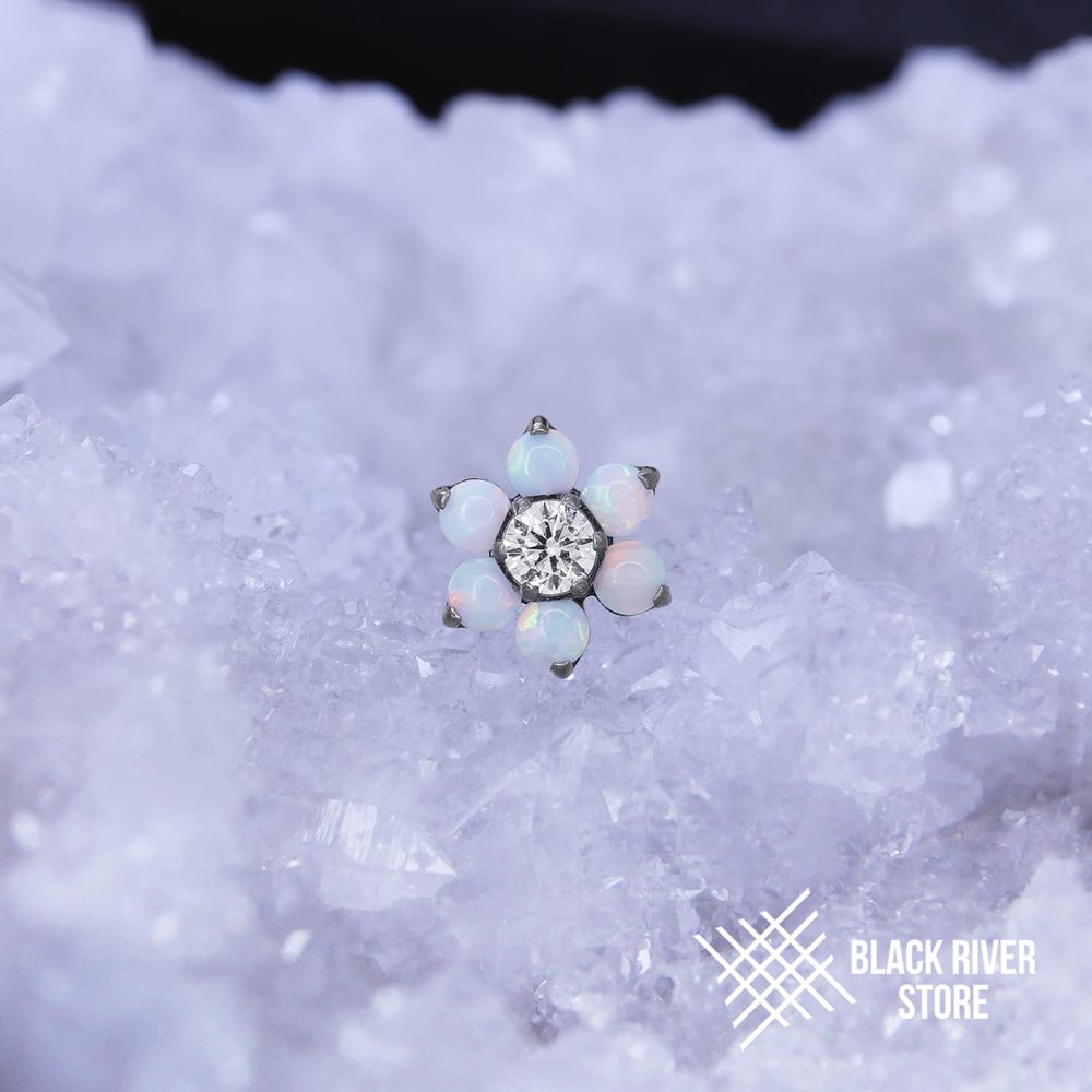 SM Flower v.2 Crystal &amp; Opal #17