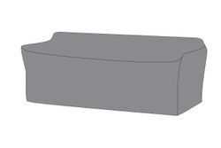 Защитный чехол на диван Касабланка, трехместный 219×82×70 см, цвет серый