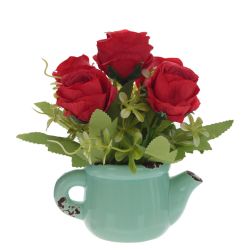 GAEM Цветочная композиция "Розы", L14 W14 H17 см, 4в.