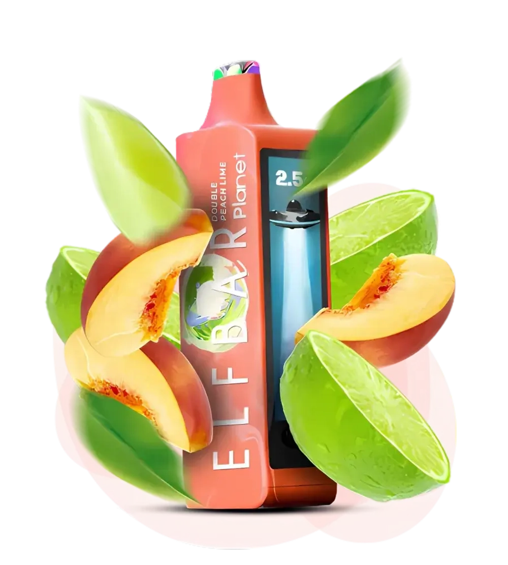 Elf Bar Planet 25000 - Double Peach Lime (5% nic)