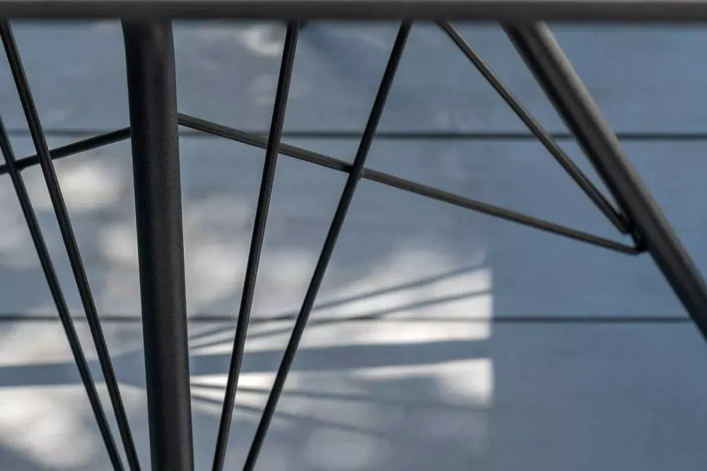 "Конте" интерьерный стол из HPL 63x63см, цвет "серый гранит"