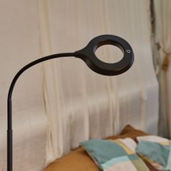 ULM-T610 7W-4500K-DIM BLACK Торшер напольный светодиодный. 7W. с регулировкой наклона. Сенсорный выключатель. Диммер. Черный. ТМ Uniel