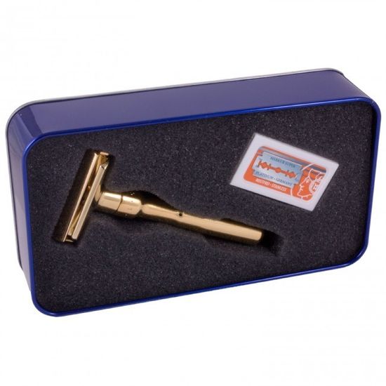 Т-образная бритва (станок) Merkur Futur, золотистый