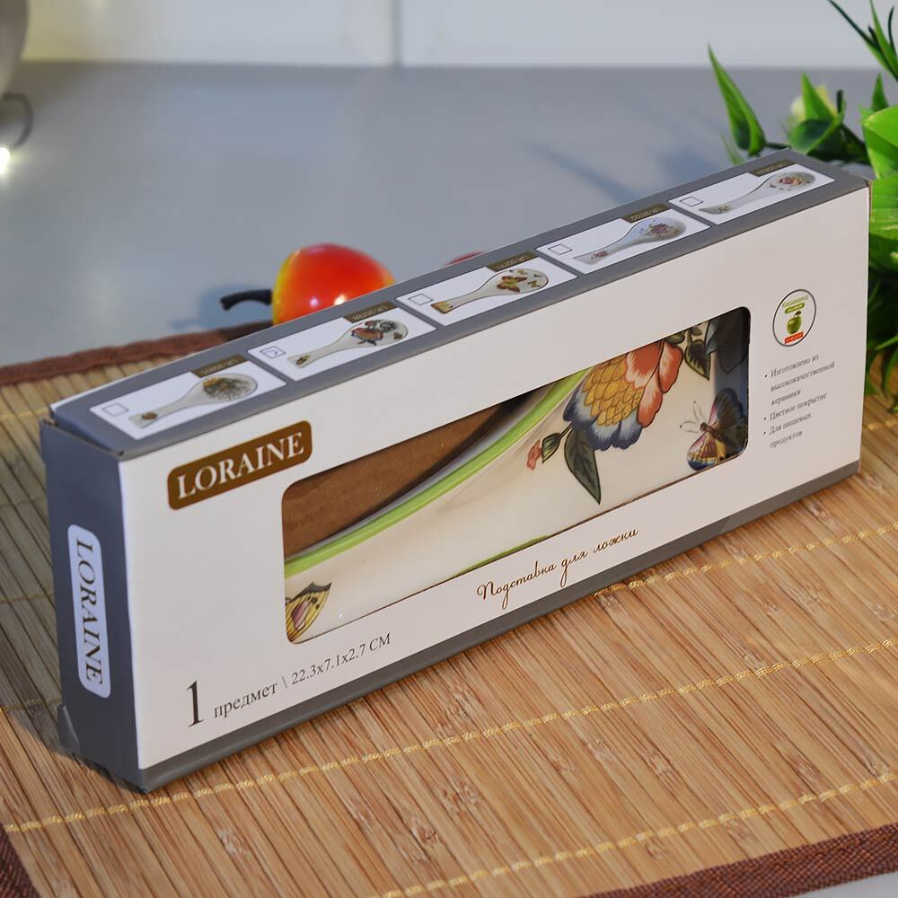 Подставка под ложку "Летний букет" 22,3см LR 30788