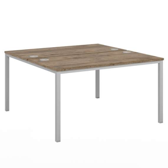 Стол-тандем 1400х1432х750 для 2 рабочих мест на металлокаркасе Lite VL-41