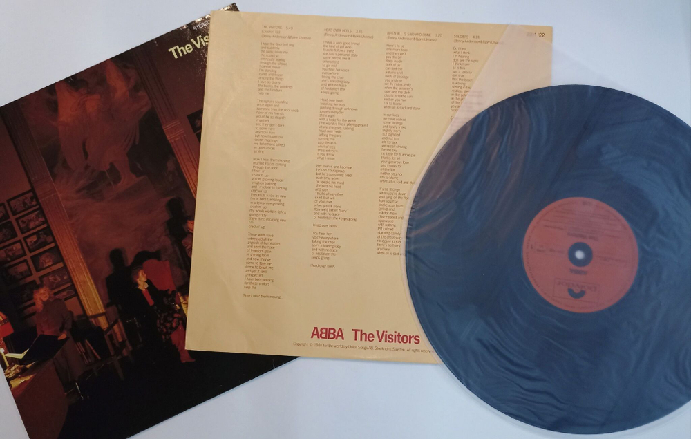 Винтажная виниловая пластинка LP ABBA The Visitors (Germany 1981)