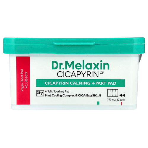 Dr.Melaxin, Cicapyrin Calming Pad, 4 части, 80 тампонов