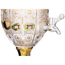 ДИСПЕНСЕР ДЛЯ НАПИТКОВ "ЛИМОНАДНИЦА LEFARD GOLD GLASS" 2,6 Л. 16*16 СМ. ВЫСОТА=44,5 СМ. (КОР=2ШТ.)