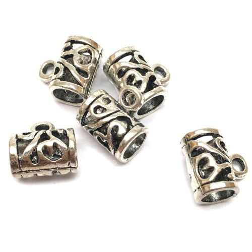 Бейл "Узорный" 11х10 мм, под серебро