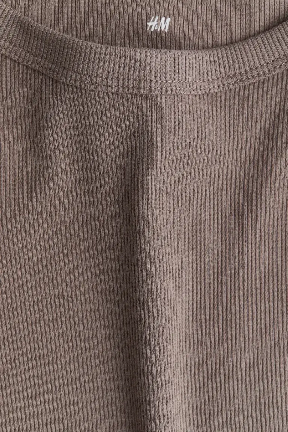 H&M Трикотажный топ, коричневый