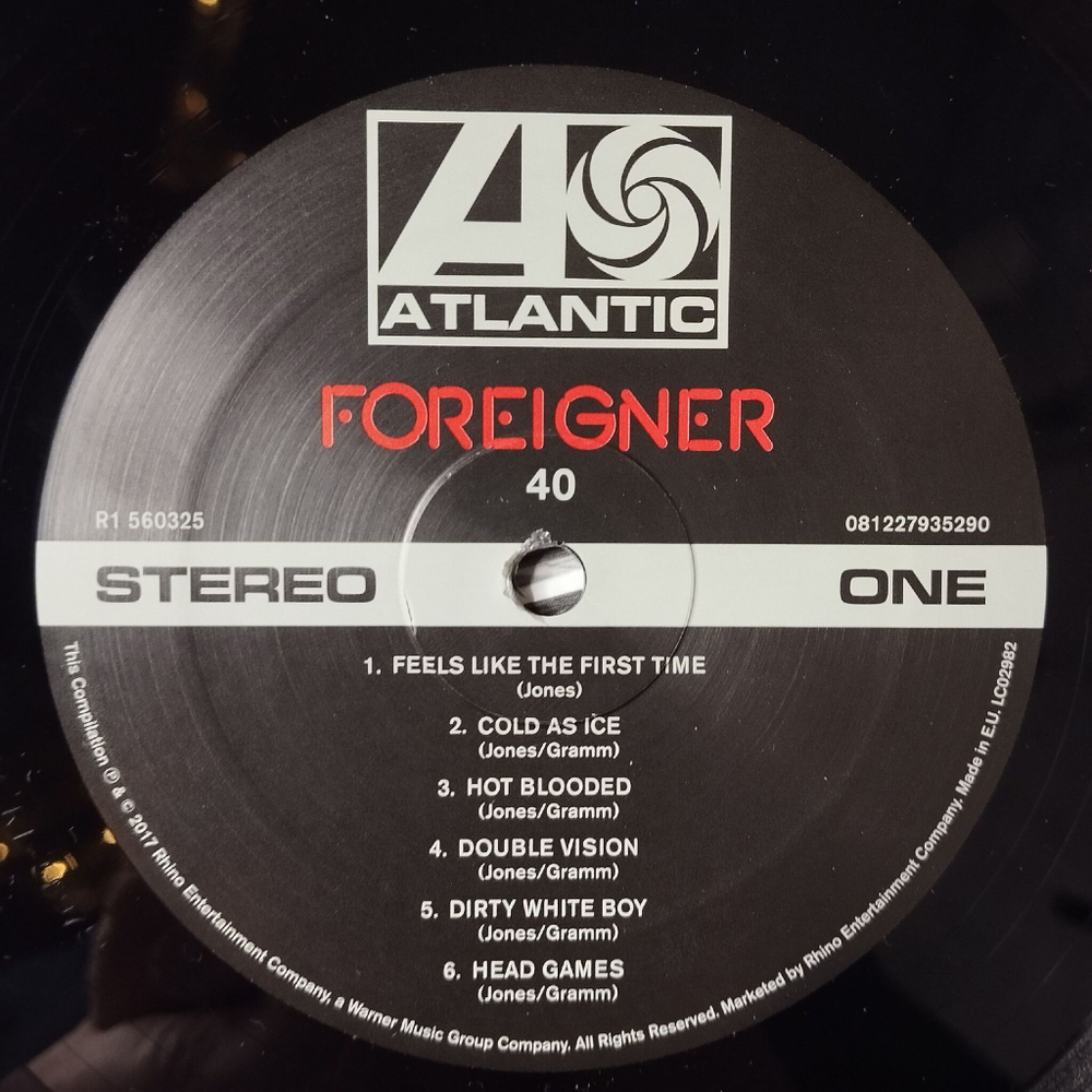 Винтажная виниловая пластинка LP Foreigner 40 (EU 2017)