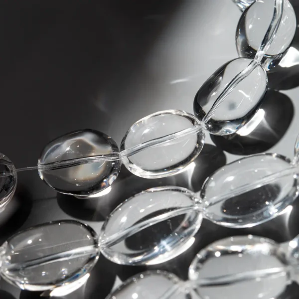 Барочная культивированная жемчужина, розово-персиковая с радужными переливами