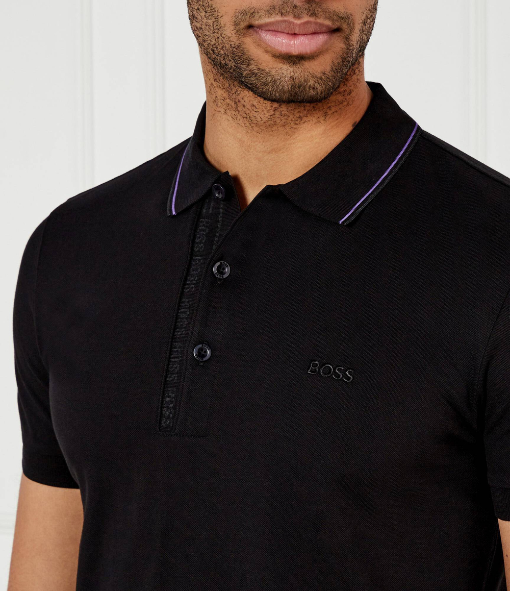 Поло paule 4 BOSS GREEN - черный(50506195)