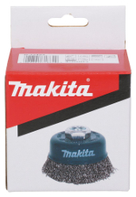 Щетка проволочная чашечная (d75 мм, толщ. проволоки 0.5 мм, гофрированная, нержавейка, M14х2) Makita D-77453 M14х2 75 мм Чашечная 0,3 мм Металл Гофрированная проволока