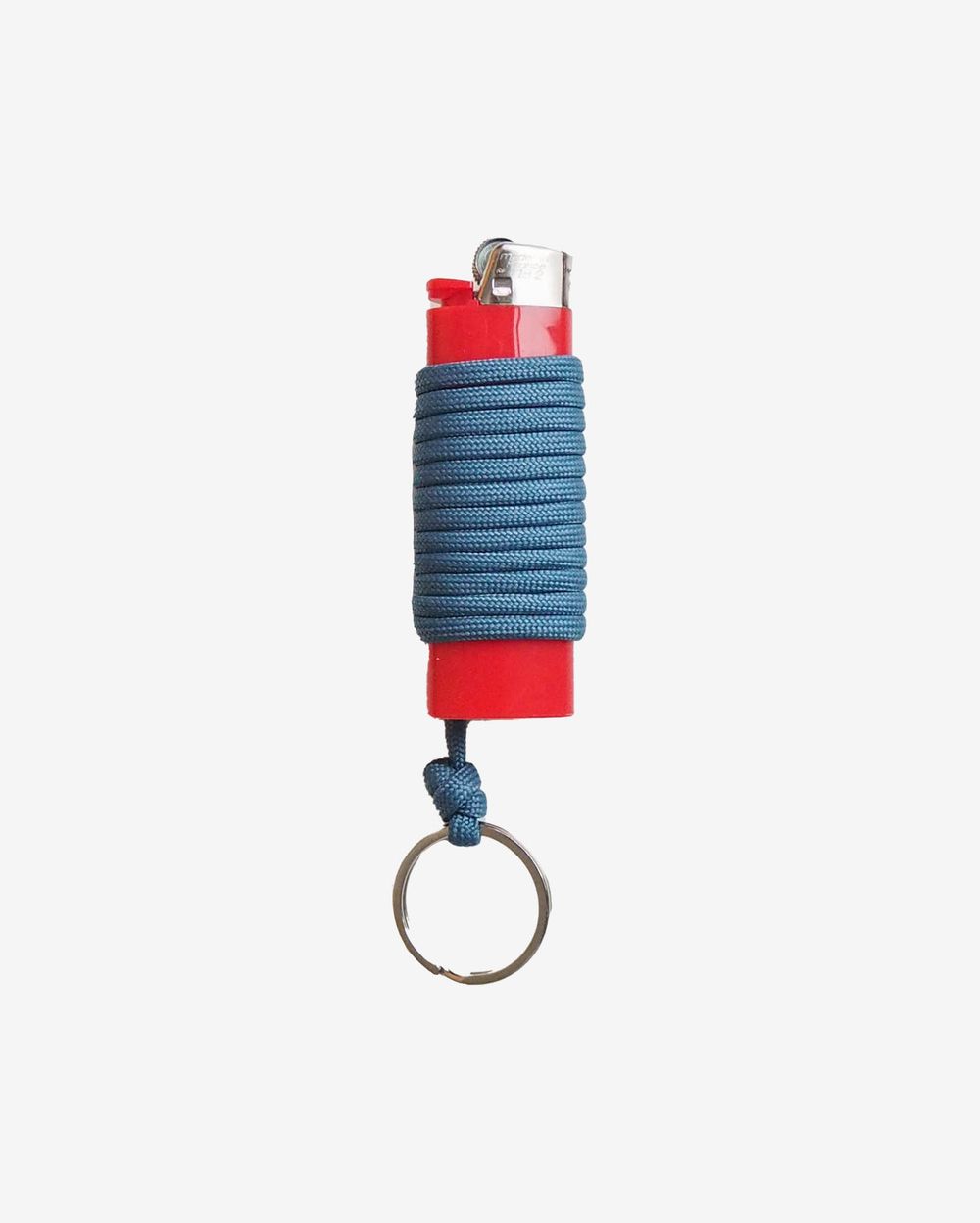 Зажигалка Ack Items красная (голубой шнурок)