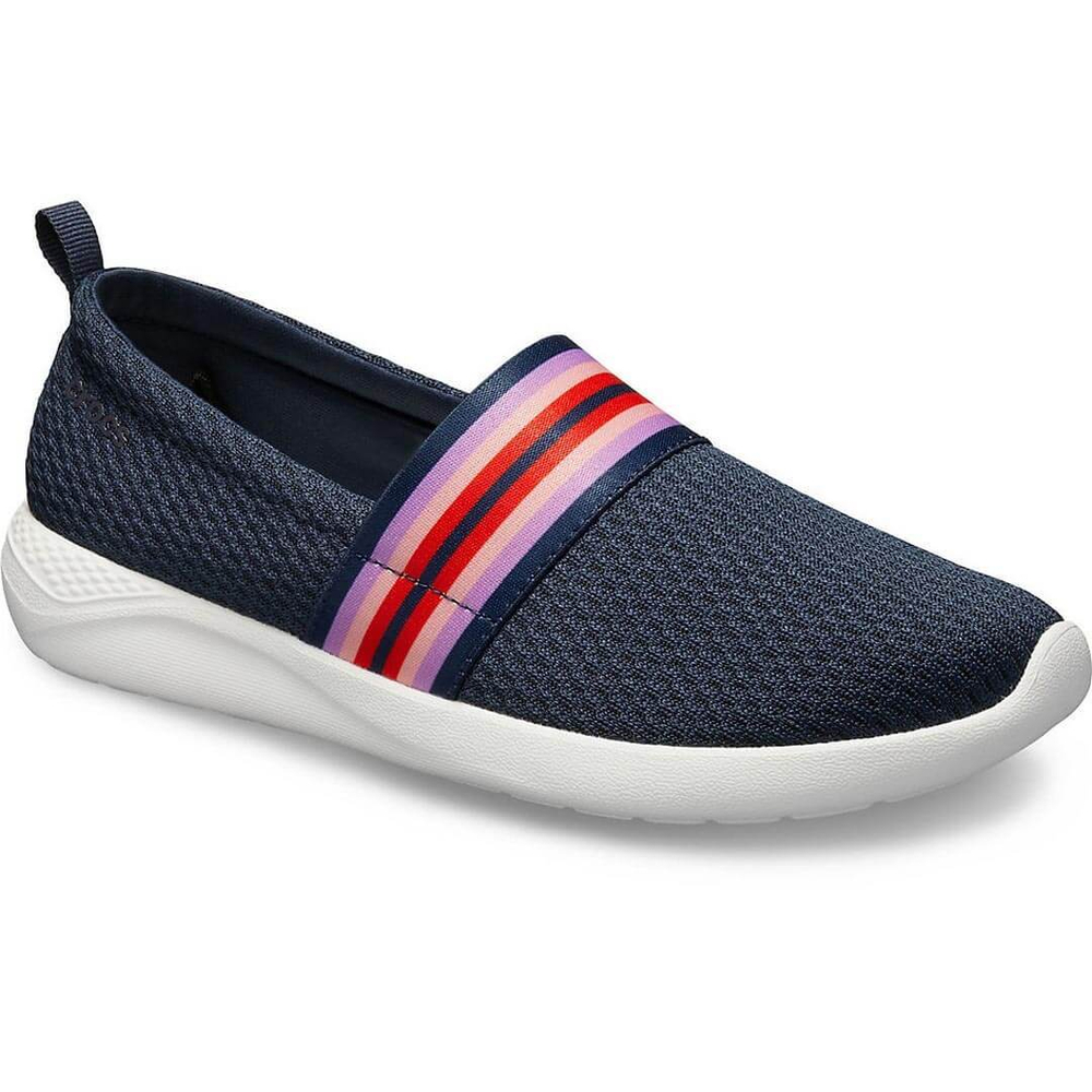 Женские слипоны CROCS Women's LiteRide Mesh Slip-On Navy Colorblock/Navy