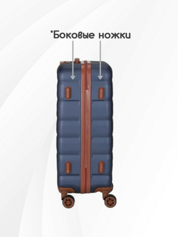 Чемодан Мини (S) ABS пластик"Verano", съёмные колёса