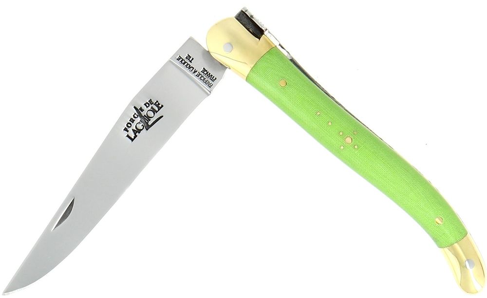 Forge de Laguiole Складной нож, 11см, микарта зеленая