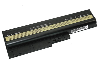 Аккумуляторная батарея для ноутбука Lenovo ThinkPad T60, T60p, T61 10.8V 5200mAh OEM черная