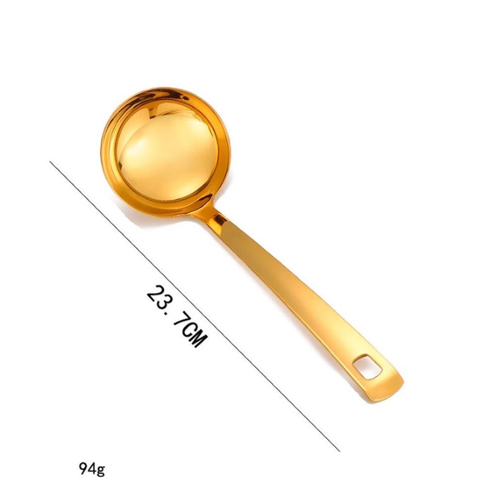 Ложка гарнирная для раздачи 24,5 см Ladle Square Tip нерж. цвет золото PVD P.L. Proff Cuisine