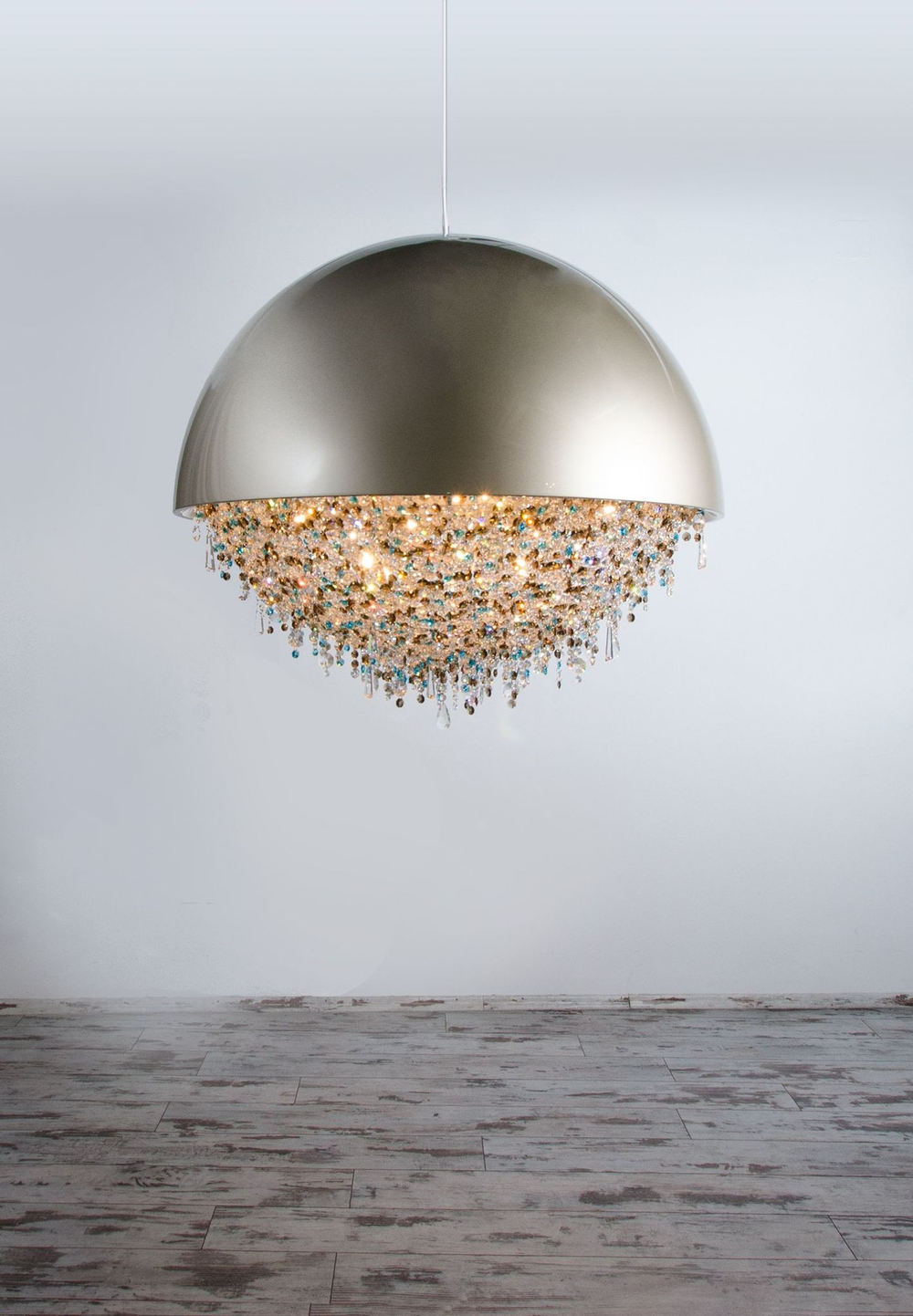Pendant design lamp Ozero by Manooi D60 (Chrome)