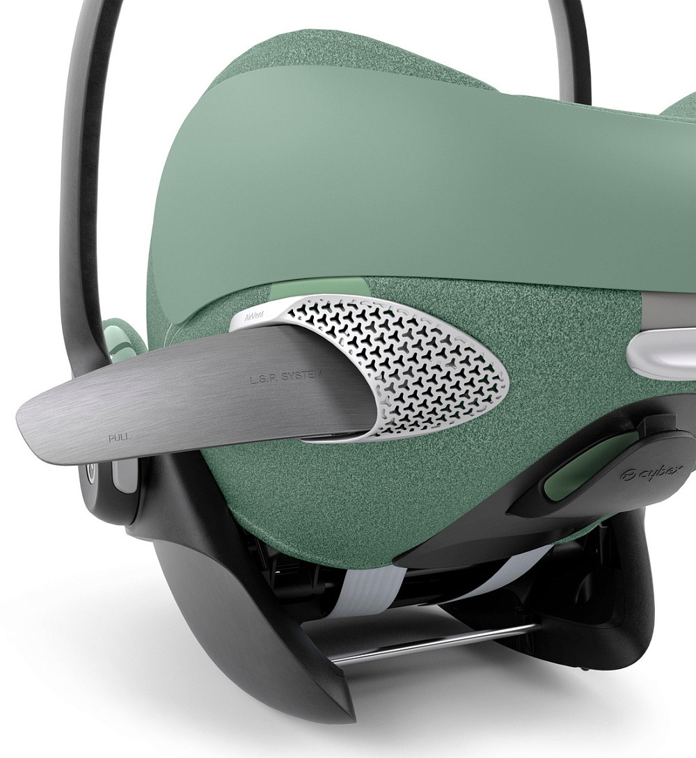 Коляска Cybex Priam IV Rosegold complete Cloud T Leaf Green Plus Base T 3 в 1 Off White