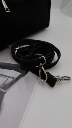 Сумка женская натуральная замша артикул 083-5 цвет "чёрный"