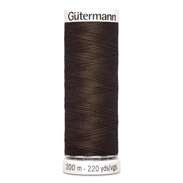 Нитки универсальные Gutermann Sew-all 100 (200 метров), 5 кат. | 817 глубокий коричневый