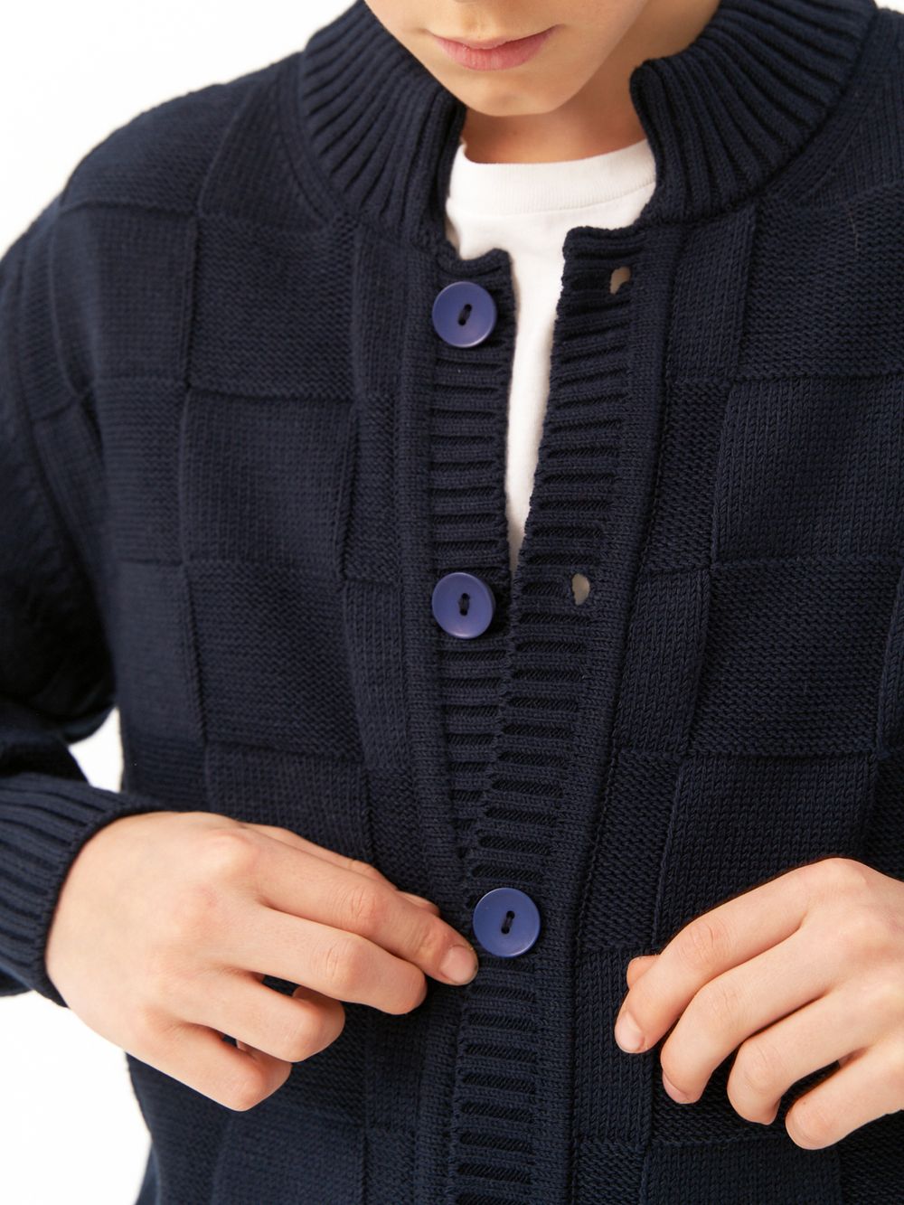 Кардиган для девочки AT1279 синий