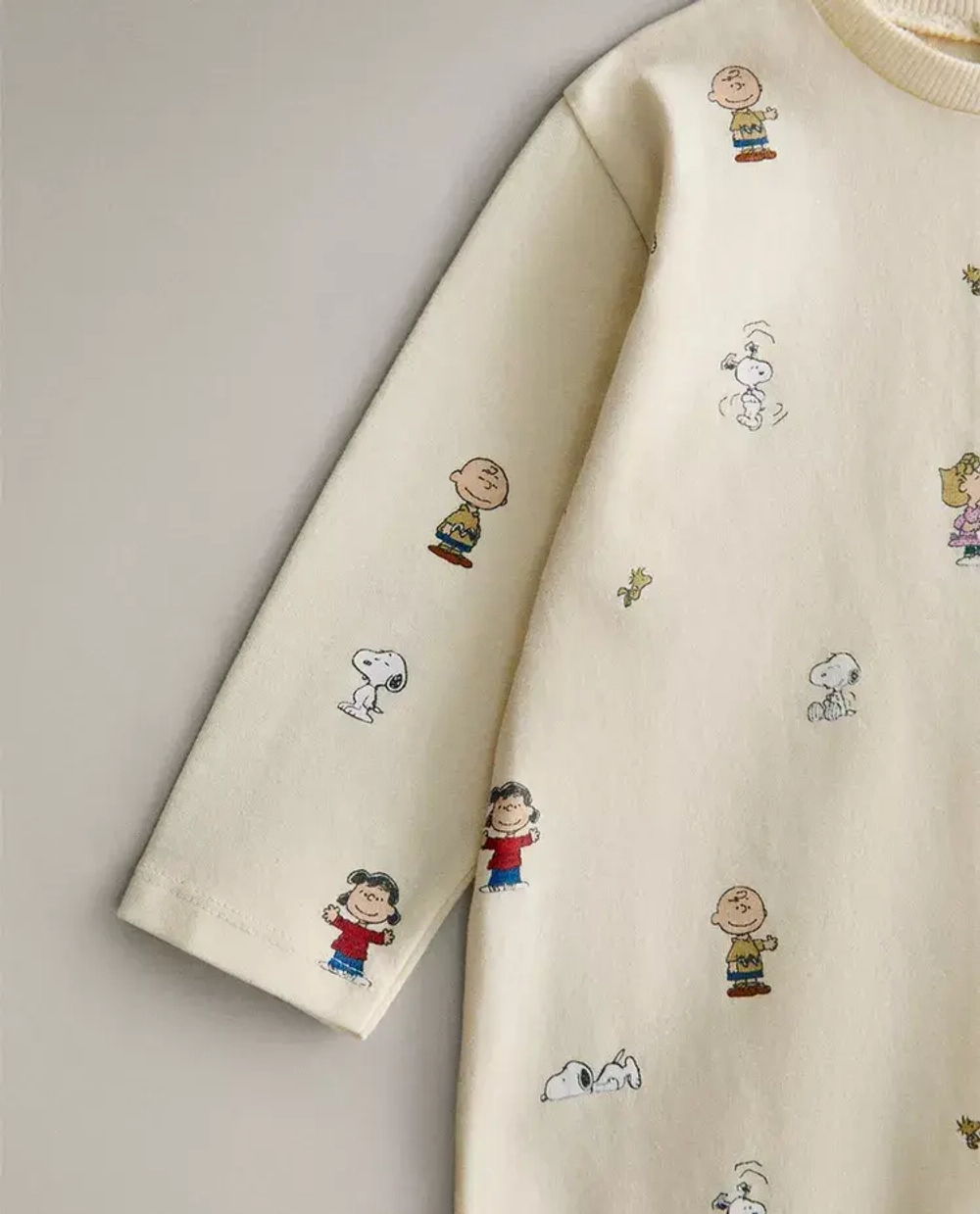 ZARA ДЕТСКИЙ КОМБИНЕЗОН PEANUTS™, СВЕТЛО-ЗЕЛЕНЫЙ