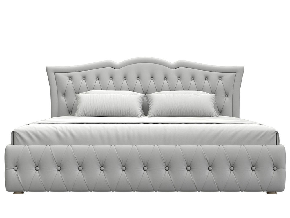 Кровать интерьерная Герда 200, Белый, Экокожа, 108396