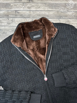 Кардиган с мехом Kiton