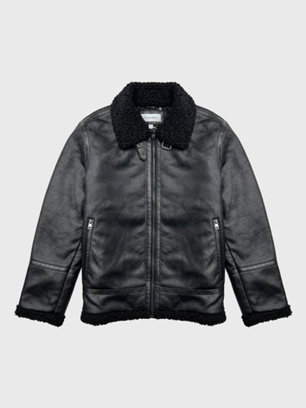 Куртка Calvin Klein Faux Shearling Sherpa Jacket Black