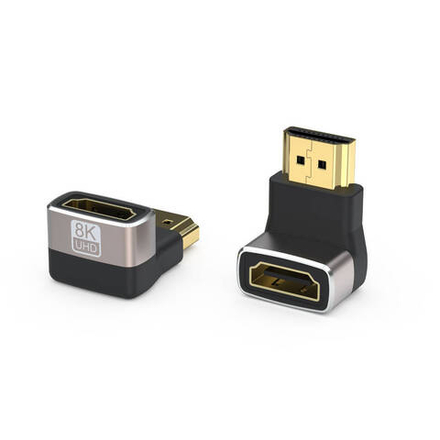 HDMI Переходник штHDMI-гнHDMI угловой вниз V2.1