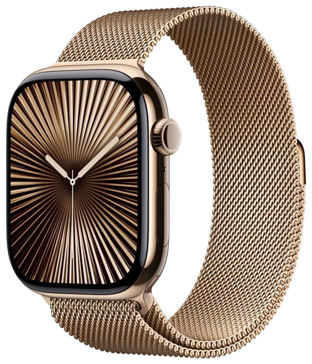 Apple Watch Series 10 46mm Titanium Gold Case/Milanese Titanium loop