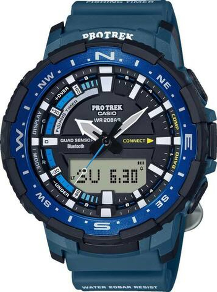 Японские спортивные наручные часы Casio Pro Trek PRT-B70-2ER с хронографом
